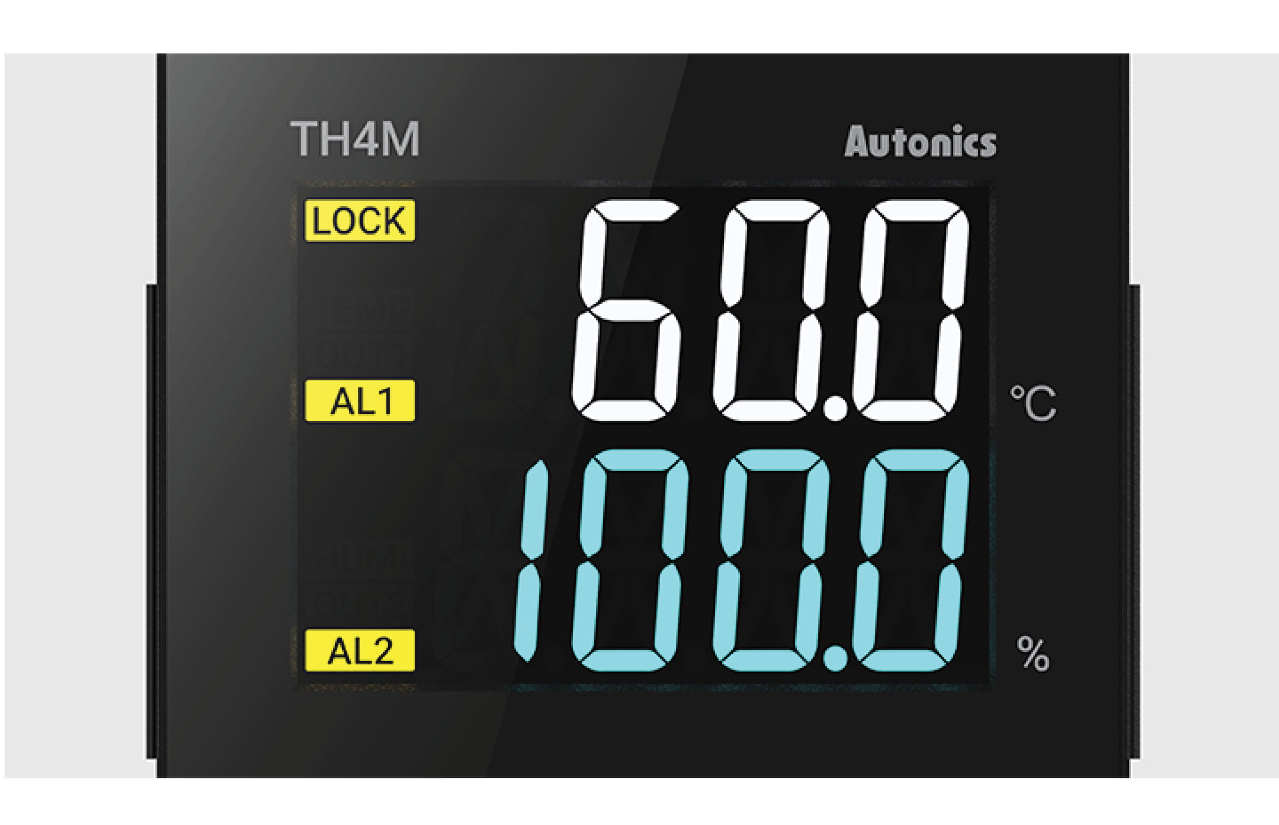 Autonics Teplotni a vlhkostni regulator TH4M