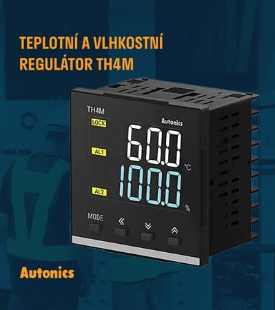 Autonics Teplotni a vlhkostni regulator TH4M