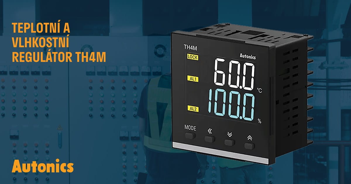 Autonics Teplotni a vlhkostni regulator TH4M