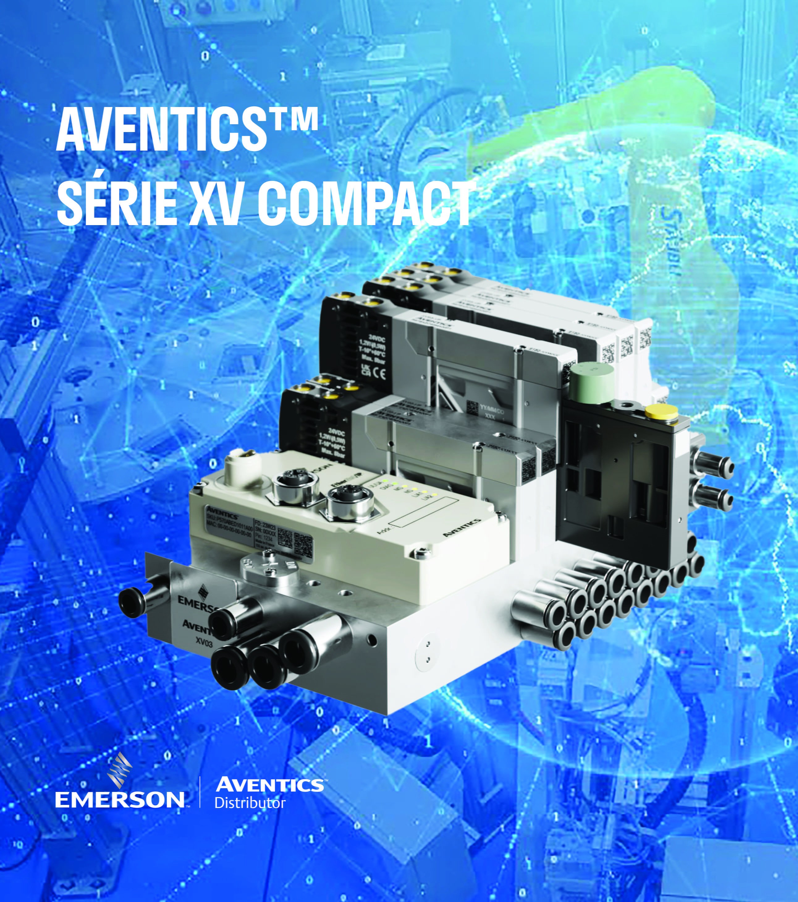 Pneumatické ventilové terminály Aventics Serie XV compact