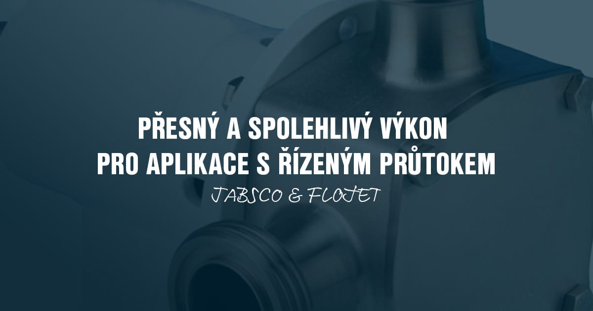 Xylem Jabsco Flojet aplikace s rizenym prutokem