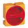 Uzamykatelný knoflík červený / žlutý 66x66 mm pro šroub 25-63 AMP (velikost 1-2)