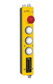 E-Stop, 3x podsvícené tlačítko a konektor pro 2x HOLDX
