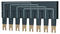 Propojovací lišta ATyS M 2-pólová do 125 A
slouží k vytvoření společné svorky na straně zátěže 
  • stupeň krytí IP 2x 
  • připojena mimo hlavní kabelové svorky