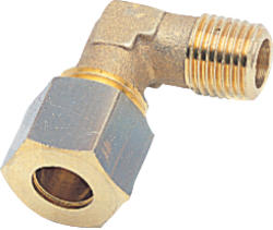 Angle connection, external conic tap 