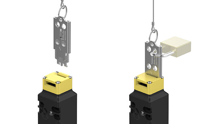 Blokování vsunutí operacního klíce z boku