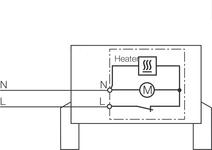 Connecting drawing to CR030 Heating fan