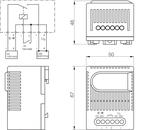 Dimension drawing on SM010 Electronic relay