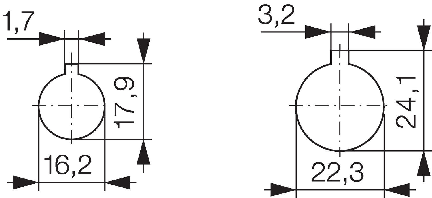 Dimension Mini-cam switches 10A