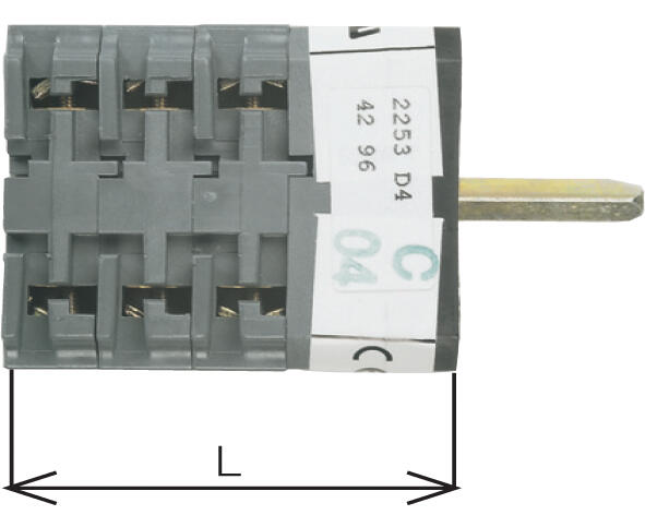 Dimension picture for camswitch PR17