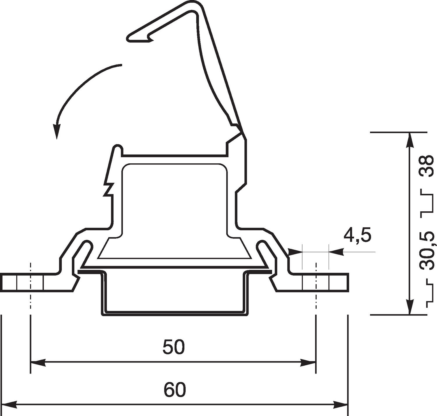 Drawing on busbar holder