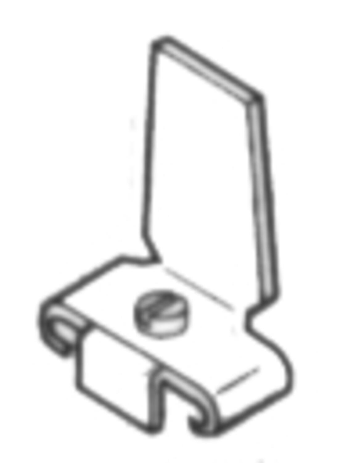Drawing on endstop to miniature block (BA2), TS15-rail