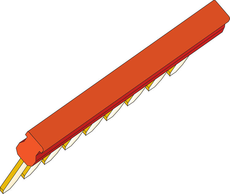 Drawing on strapcomb red