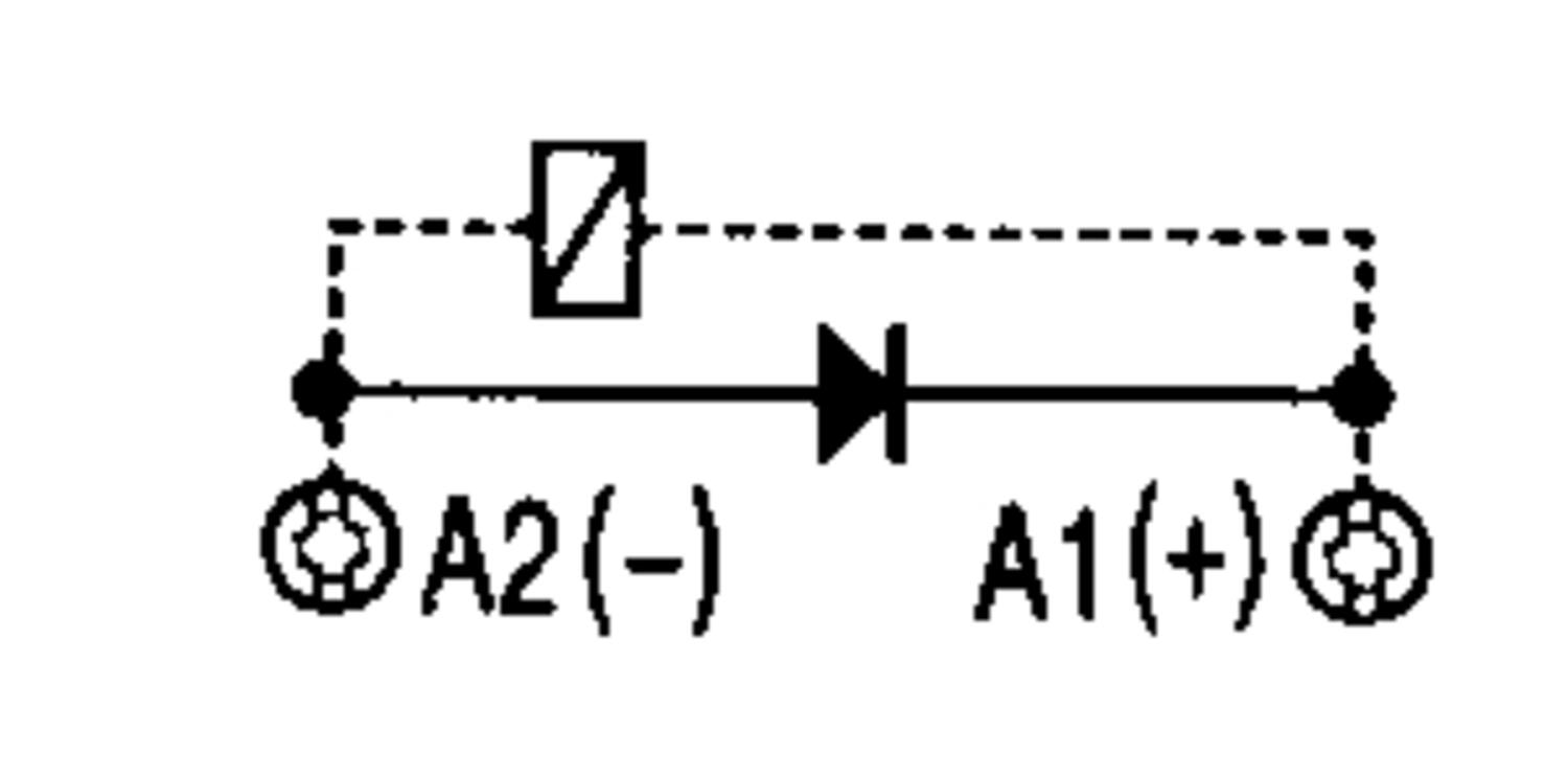 Drawing to module free wheeling diode-S3MP and S3MS