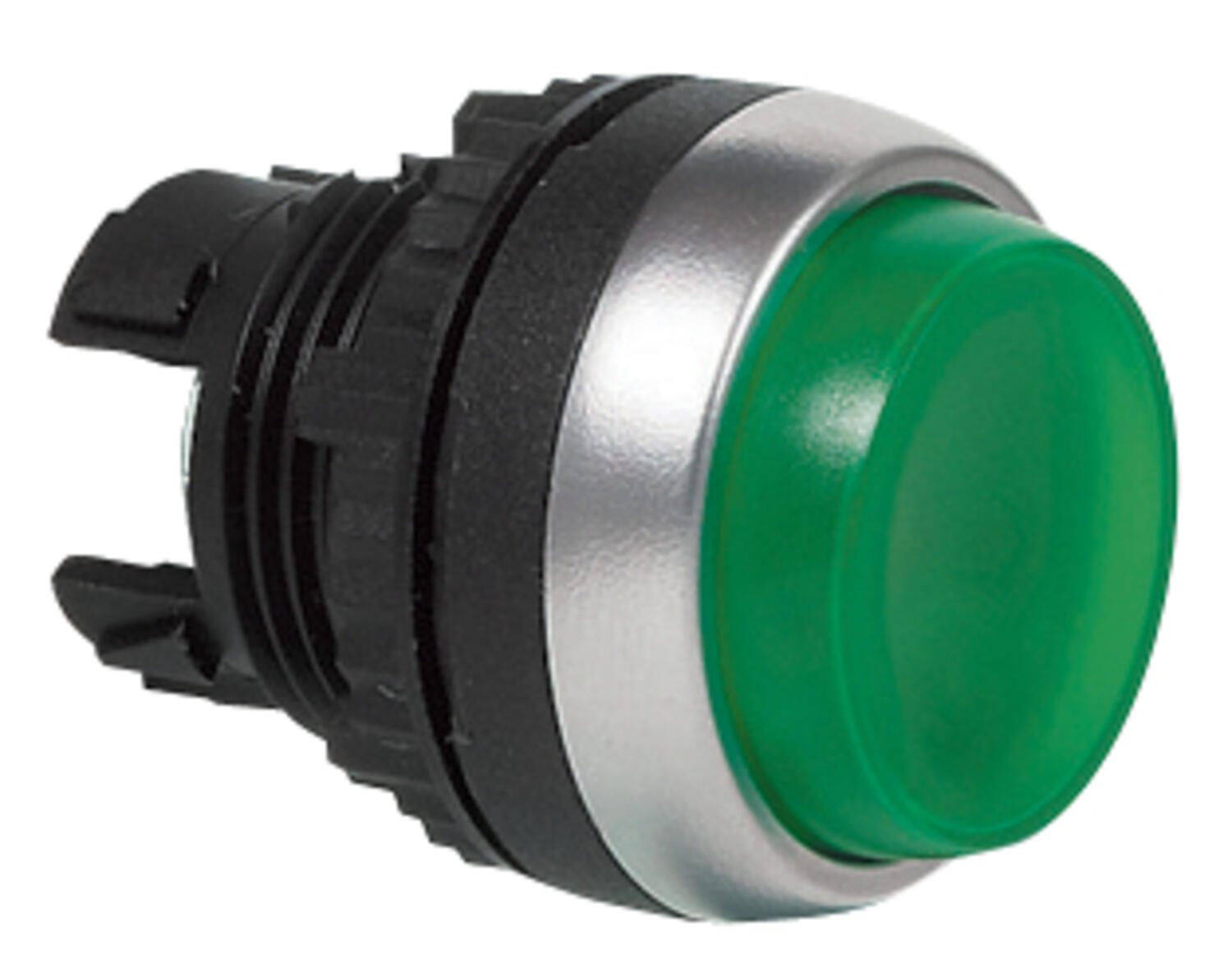 Illuminted snap fastener green