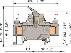 Illustration on ADO-ADO for heavy duty switch terminal block