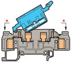 Illustration on ADO-ADO for heavy duty switch terminal block and fuse strip