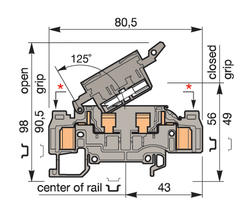 Illustration on ADO-ADO for heavy duty switch terminal block and fuse strip