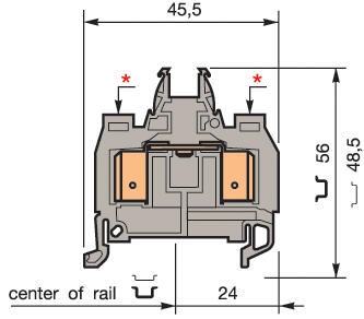 Illustration on ADO-ADO for standardblock, groundblock and DIN 3
