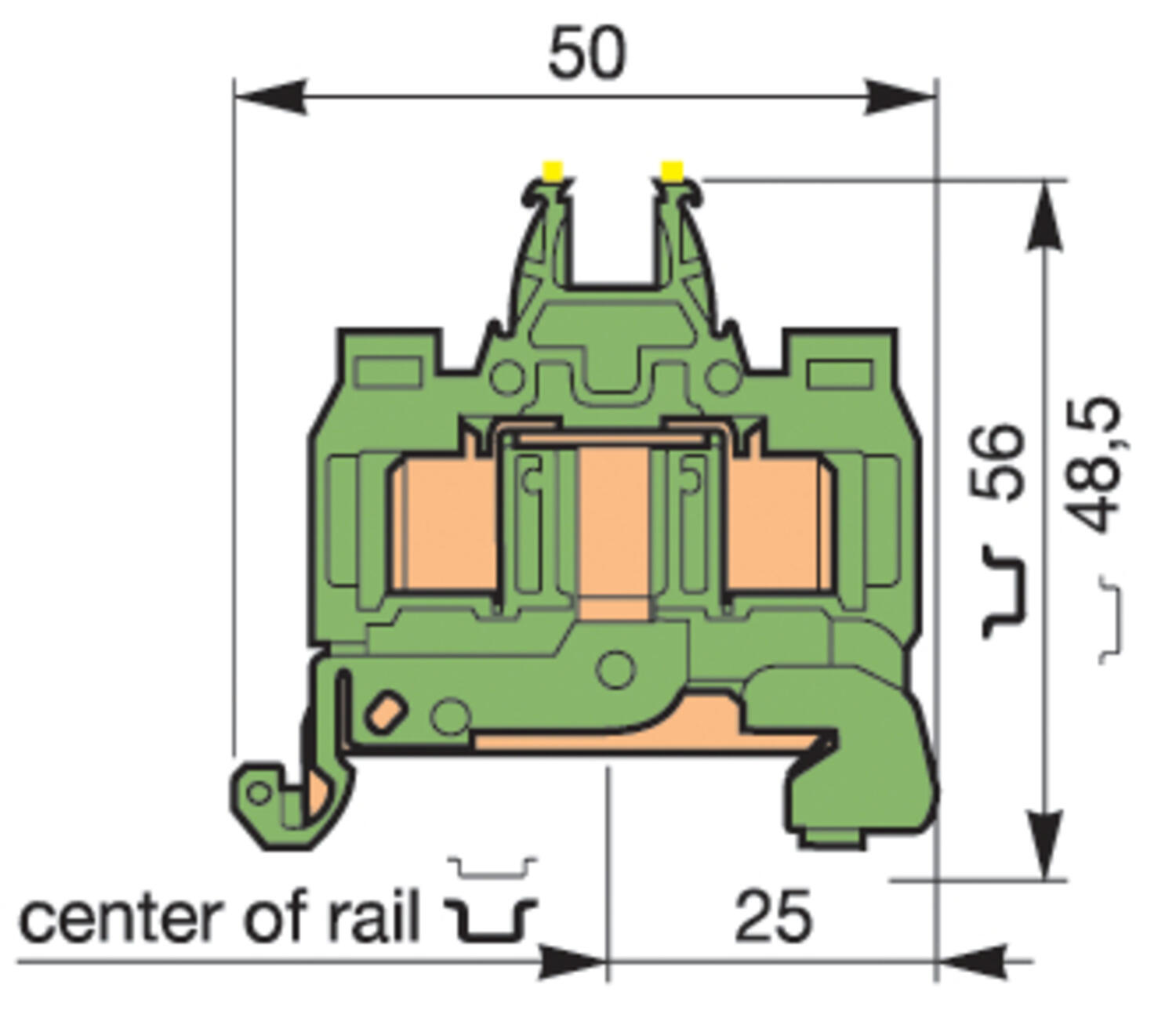 Illustration on ADO-ADO for standardblock, groundblock and DIN 3