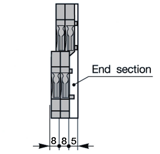 Illustration on ADO-Screw for double deck block