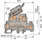 Illustration on double deck fuse strip screw-screw