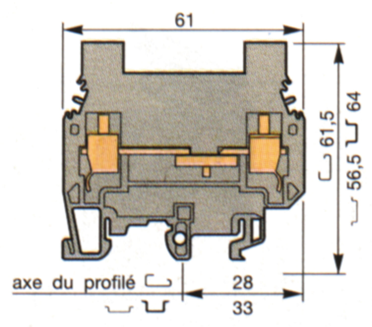 Illustration on heavy duty switch terminal block, current transformer circuits