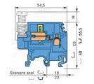 Illustration on heavy duty switch terminal block for neutral wire