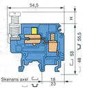 Illustration on heavy duty switch terminal block for neutral wire