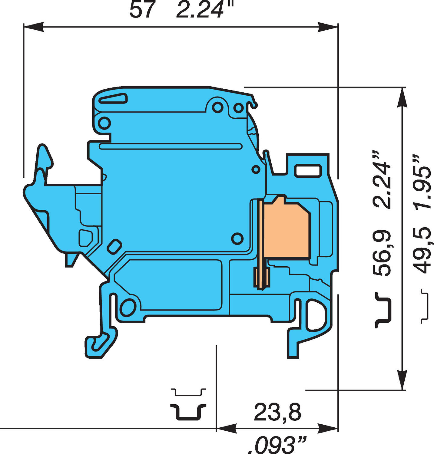 Illustration on heavy duty switch zeroblock
