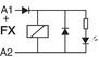 Industryrelays drawing to lamp circuit 12 V DC