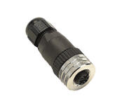 M12, without cable, straight female