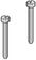 Nylon screw for caution sign EP