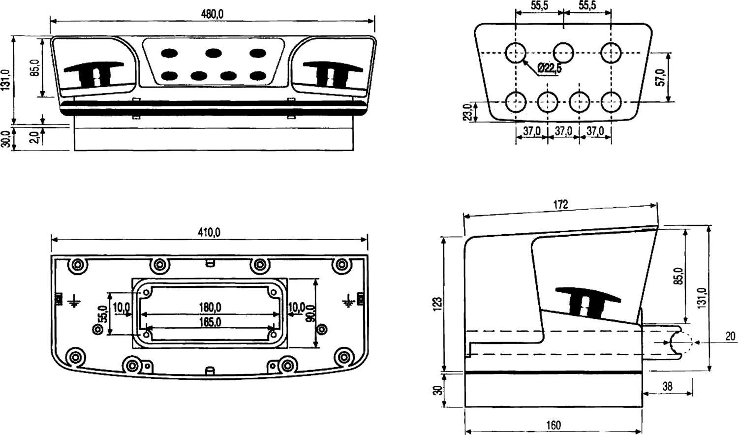 PCB3 - Rozmery