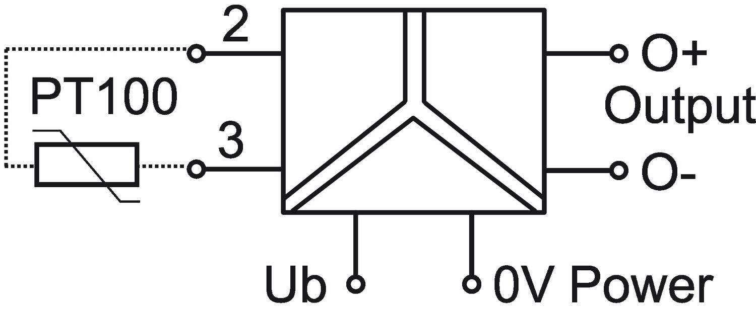 PT100, 2-Leiter - Anschlussbild.eps