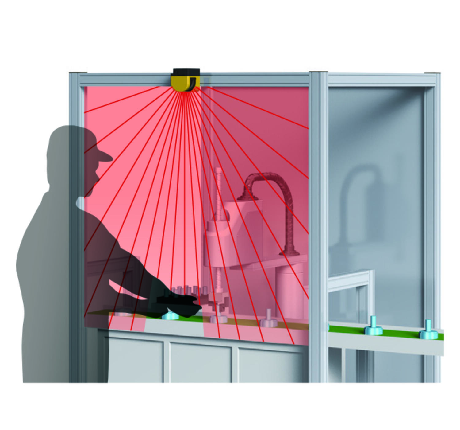 Skener UAM na pracovišti