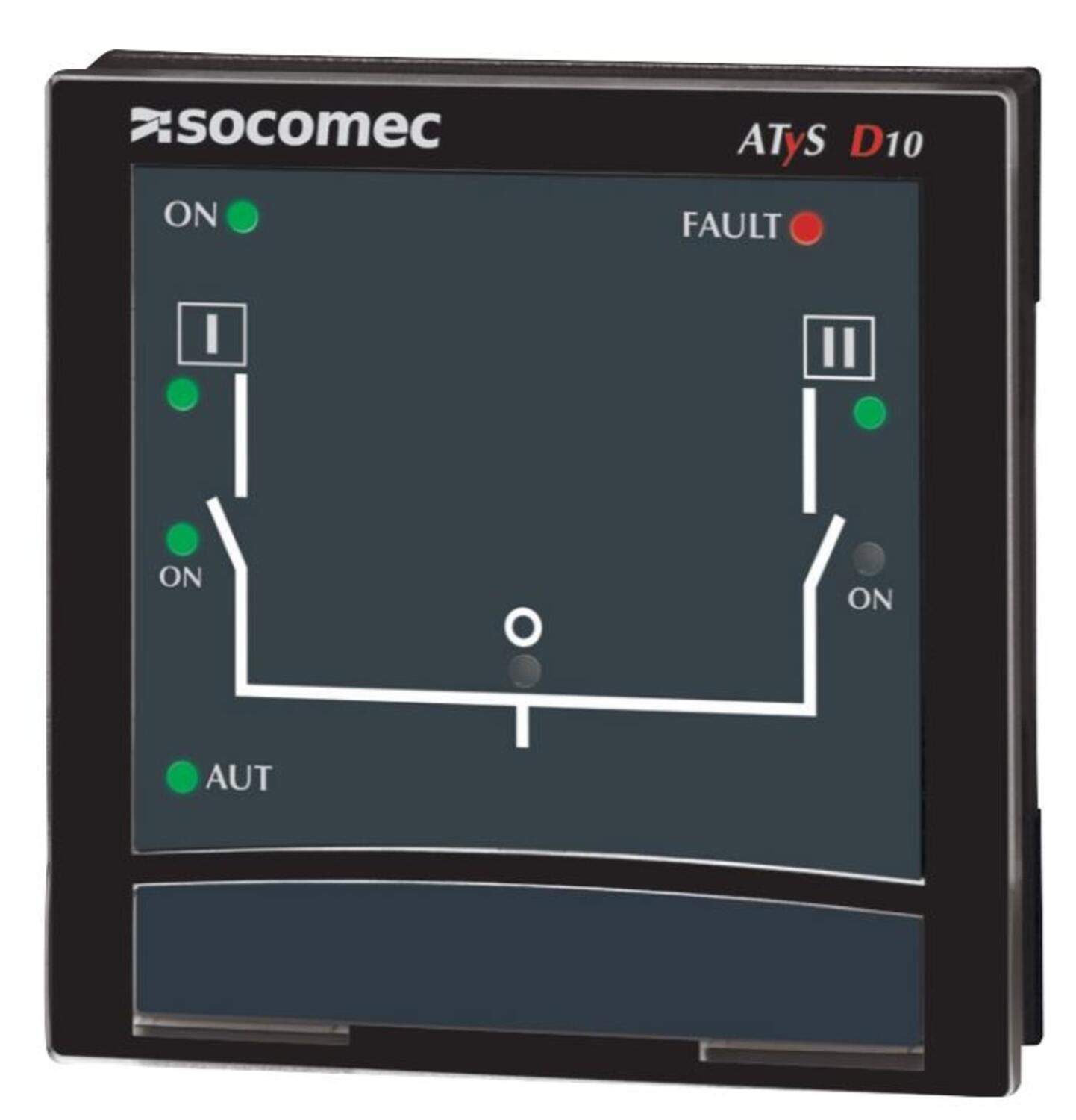 Socomec Dálkové rozhraní ATyS D10 urcené pro ATyS p M/ATyS p
Slouží k zobrazování dostupnosti zdroje a polohy prepínace. 95992010