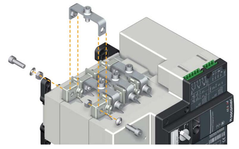Socomec Propojovací pásky 1600 A 4-pólové 41094160