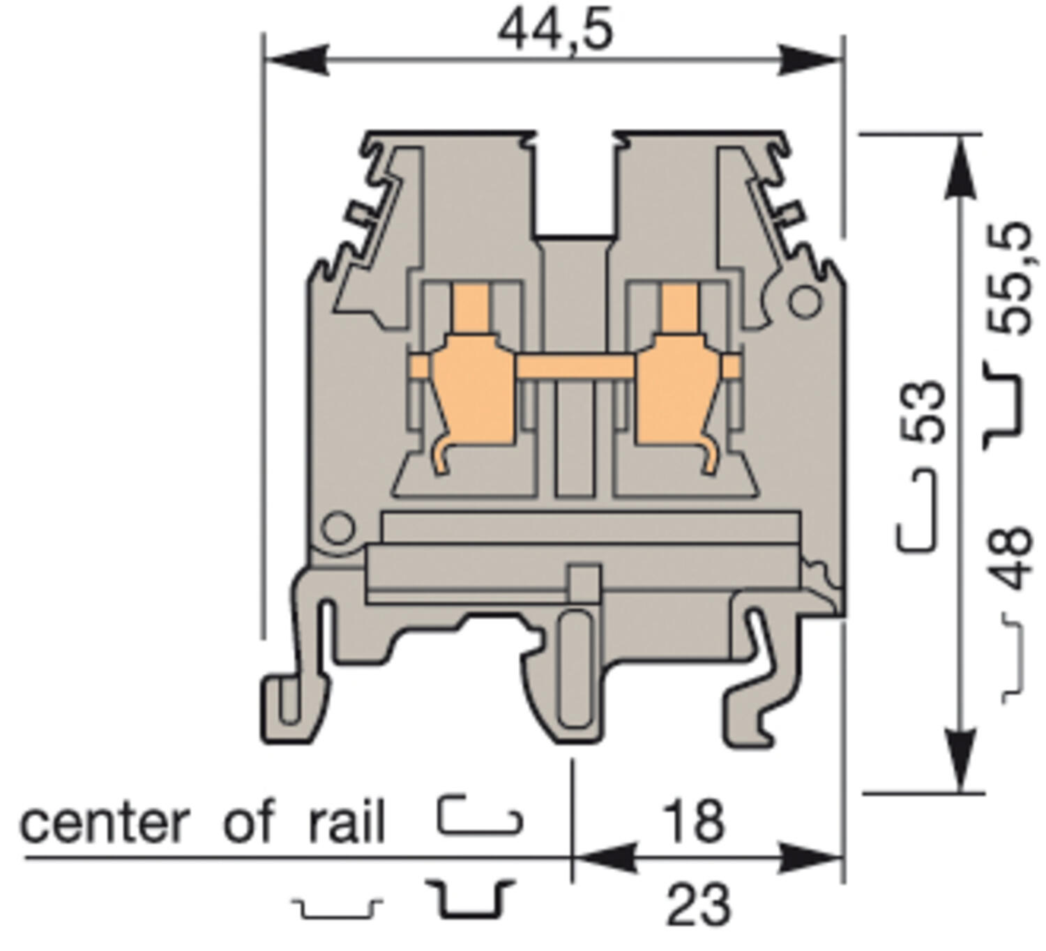 Terminal blocks screw-screw