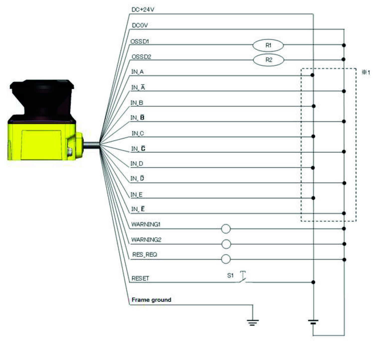 UAM-05LP - Príklad zapojení