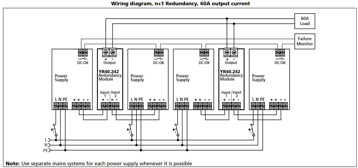 yr40e242_Wiring diagram, n+1 Redundancy, 60A output current.png